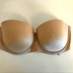 Beige Strapless Bra